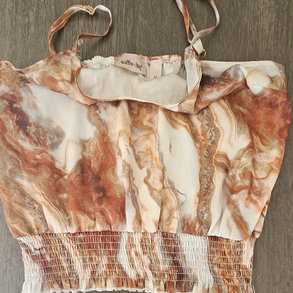 Autumn Silk Women's Earthy Marble Camisole